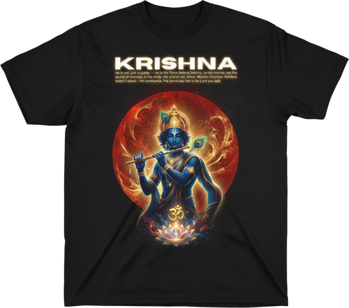 Unisex Lord Krishna Flute Graphic Tee