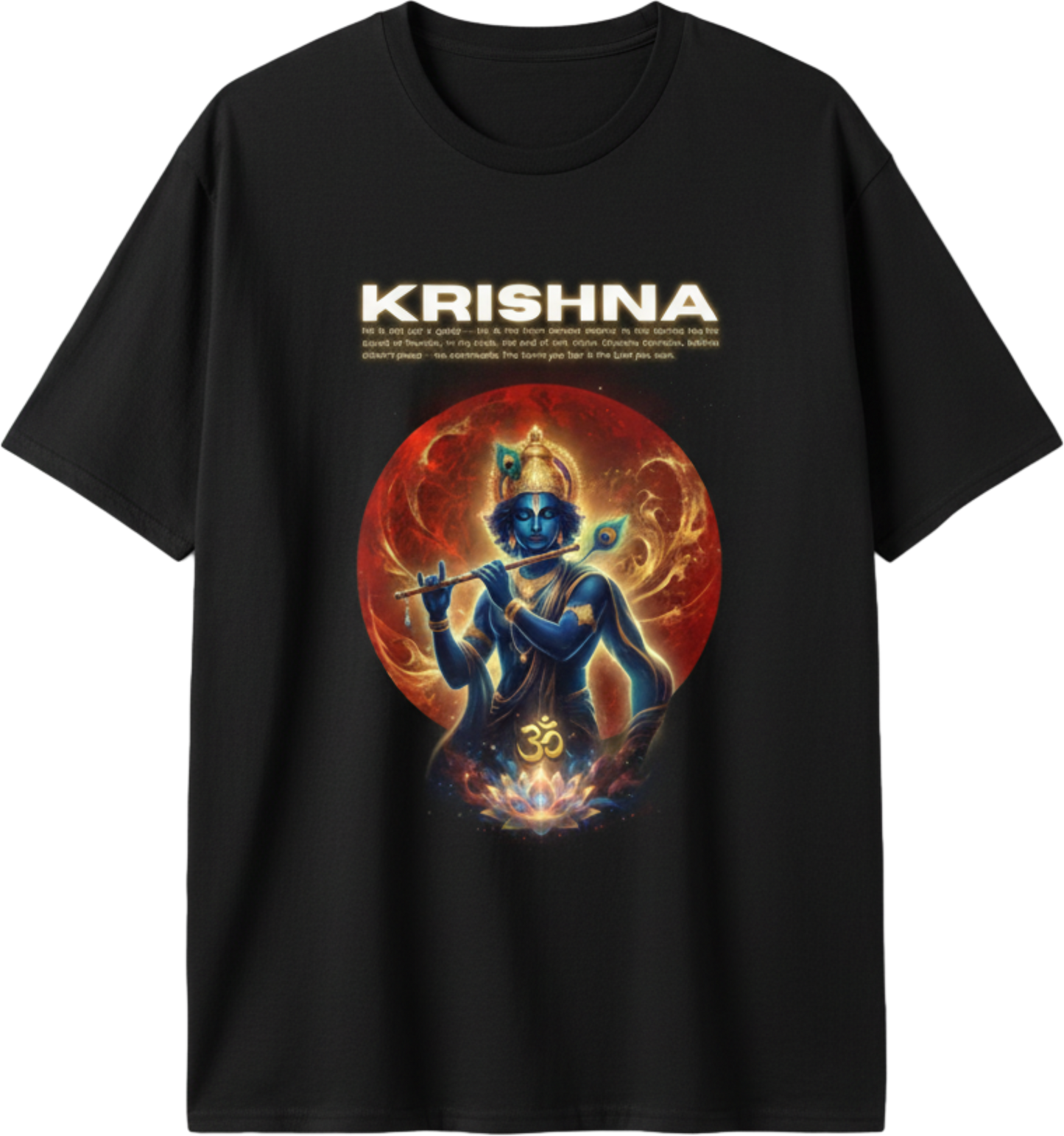 Unisex Lord Krishna Flute Graphic Tee