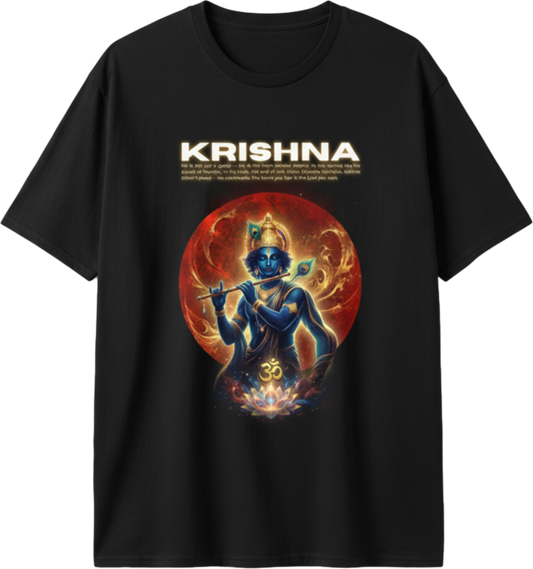 Unisex Lord Krishna Flute Graphic Tee